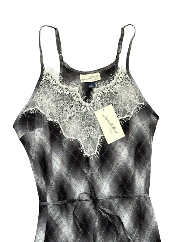 Preppy Plaid Slip Maxi Dress Size XS 100% cotton - Image 7