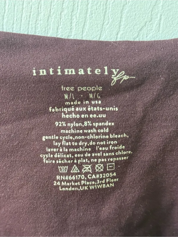 Free People Intimately Clean Lines Long Sleeve in Purple - Image 4