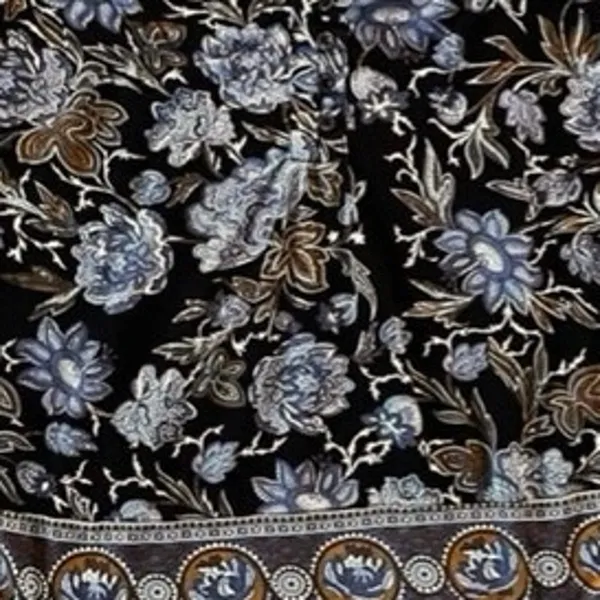 Lucky Brand High Low Hem Botanical Boho Floral V Neck Blouse | M - Image 5