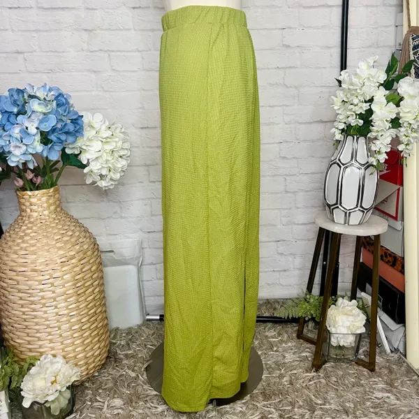 Avocado Green M Slit Skirt - Image 7