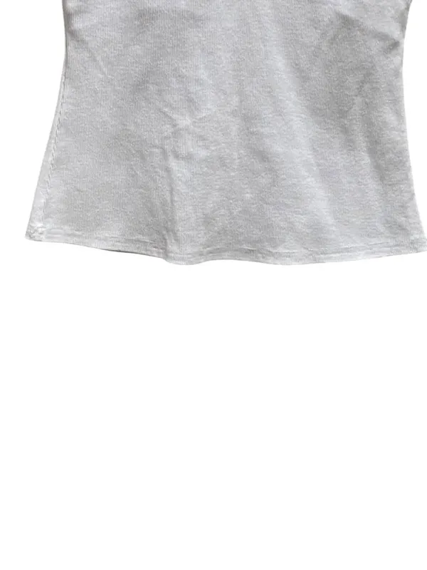 Boutique Built In Bra Ribbed Tank Top White Size XL Minimalist Neutral Summer - Image 7