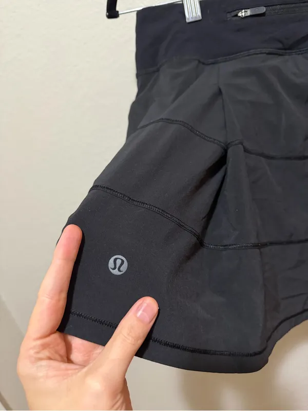 Lululemon Pace Rival Skirt Black Size 8 Long Skort Athletic - Image 3
