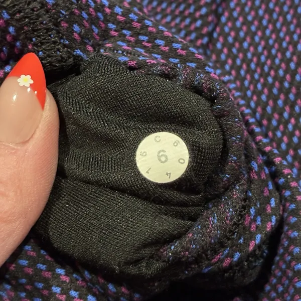 Lululemon Wunder Under High Rise Legging Purple Black Small Check Size 6 EUC - Image 8