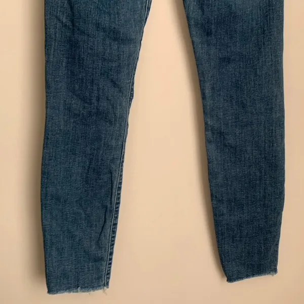 Mother Denim The Looker Ankle Fray Jean One Smart Cookie Blue Womens Size 26 - Image 5