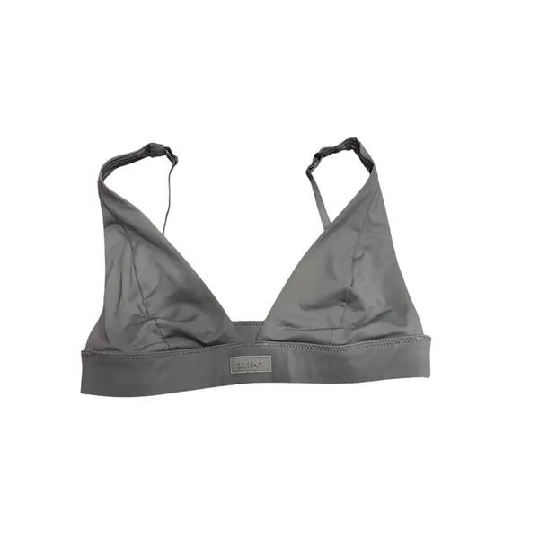 Skims PLUNGE BIKINI TOP SZ M in Gunmetal NWT - Image 3
