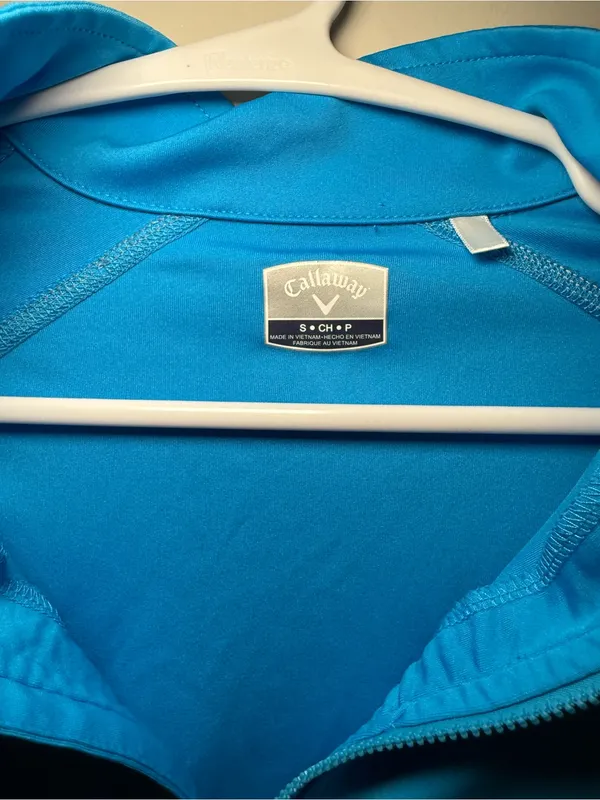 Callaway Blue Long-Sleeve Golf Quarter-Zip Women’s S - Image 3