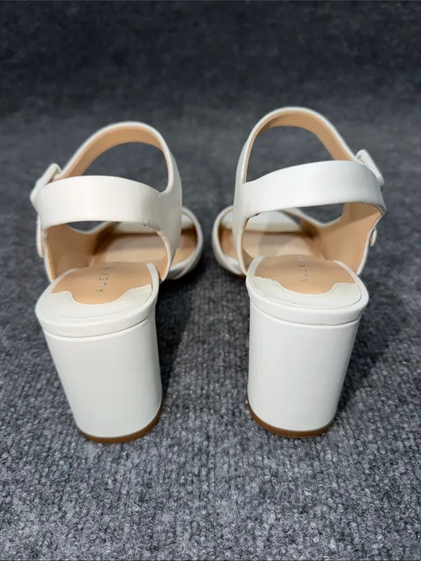 Alex Marie Elizabeth Leather d'Orsay Dress Sandals/Open-Toe Slingback Heels - Image 7