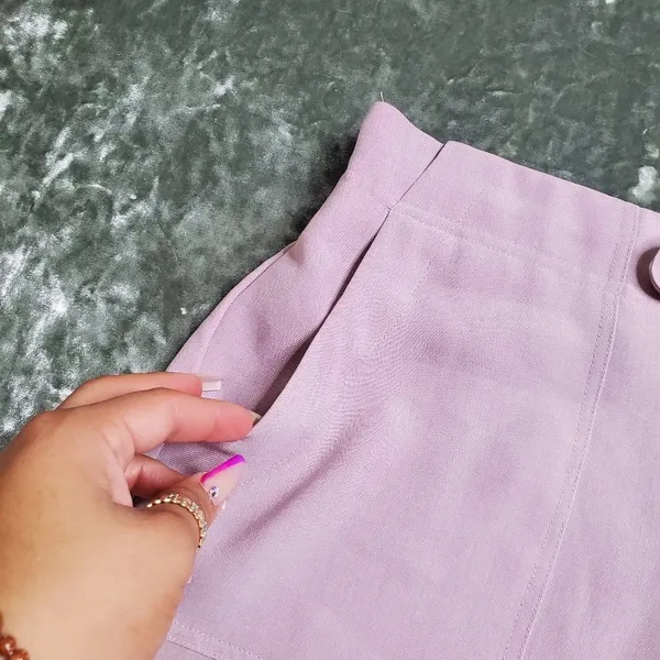 Melloday Purple High Waist‎ Shorts - Image 2