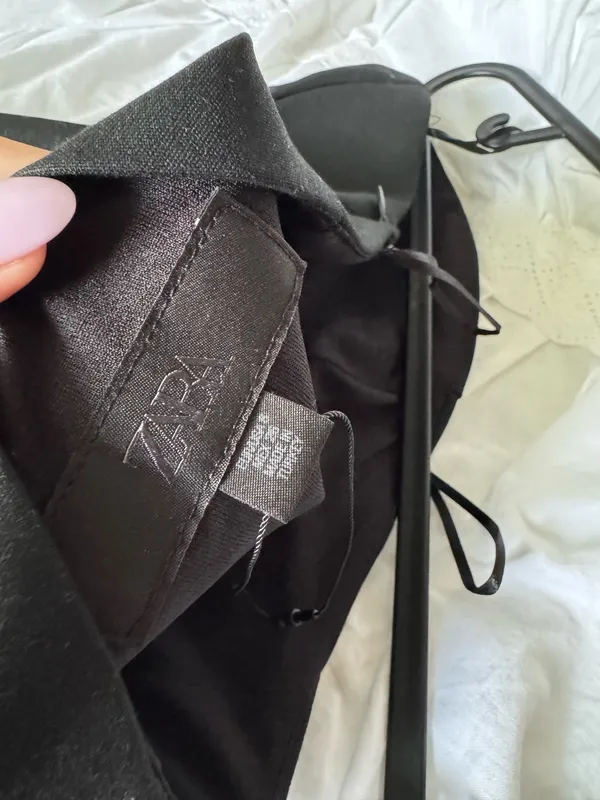 Black ZARA Strapless Top - Image 3