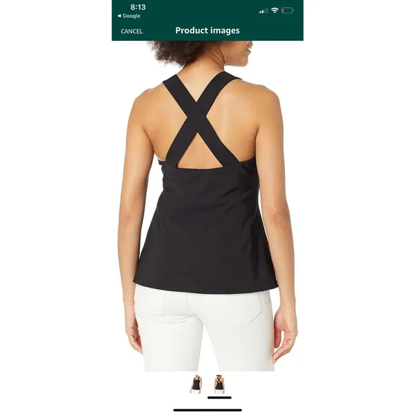 Theory crossback top Deep Ocean Womens small (b5) - Image 2