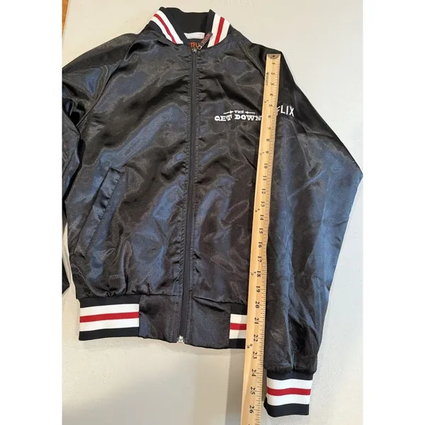 Netflix Satin Unisex Jacket Small The Get Down Show Crew Travel Retro Vacation - Image 6
