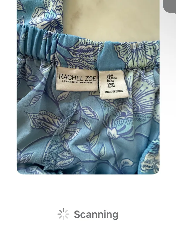 Rachel Zoe Light Blue Floral Short Pajama Set - Image 6