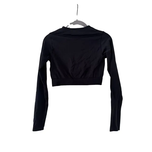 Gymshark Black Crop Long Sleeve Top S - Image 6
