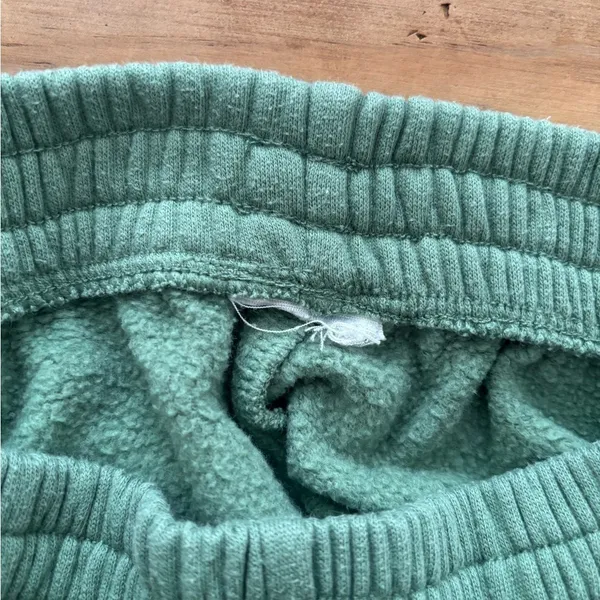 Victoria's Secret PINK Green Sunflower Smiley‎ Face Fleece Joggers Sweatpants - Image 5