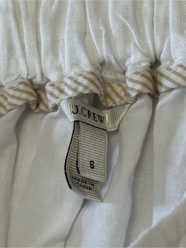 J.Crew Linen Mini Skirt Pull-on A-line Silhouette - Image 5