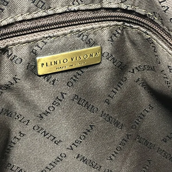 PLINIO VISONA leather bag, made in Italy - Image 15