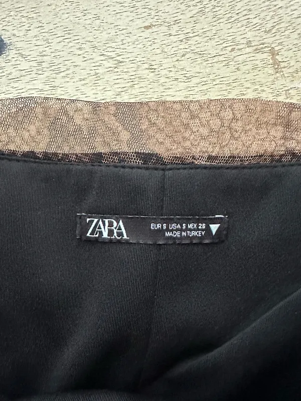 Zara Snake Print Mesh Crop Corset Top - Image 3