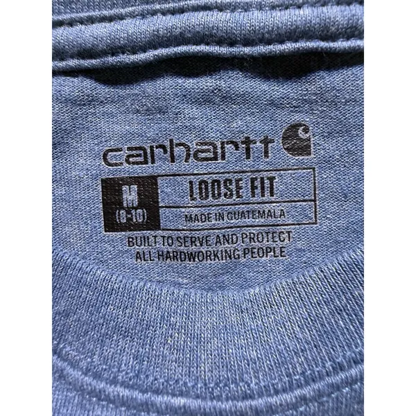 Carhartt Women's Blue Loose Fit Pocket Tee Sz M(8-10) (f5) - Image 8