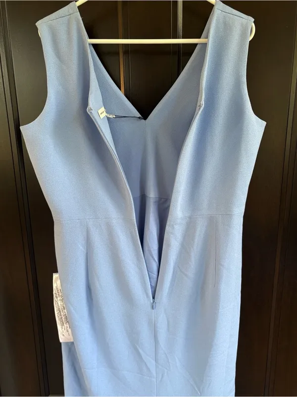 NWT Dress The Population Sandra Crepe Maxi Dress Sky Blue Size XXL Retail $198 - Image 9