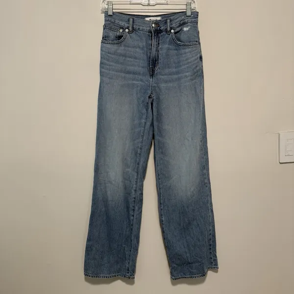 Madewell The Perfect Vintage Wide-Leg Jean in Airy Denim in Northridge Wash Blue - Image 4