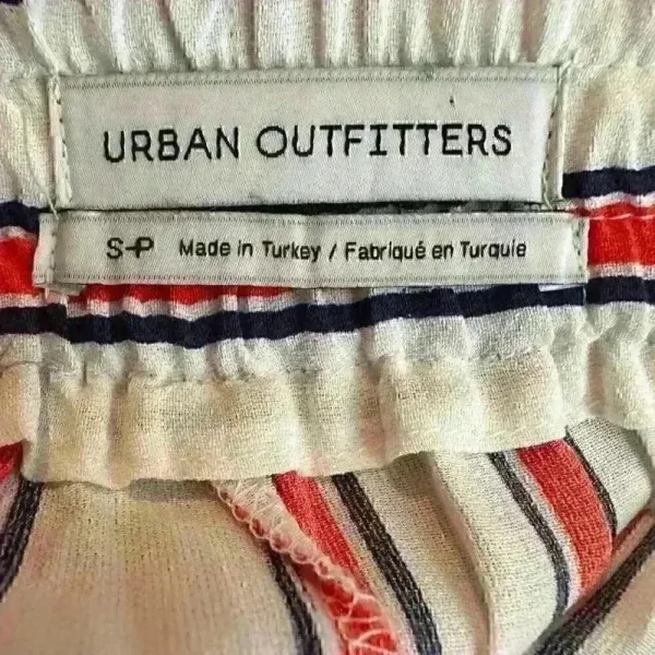 Urban Outfitters Raven striped Plunging Halter‎ Style cropped Jumpsuit sz S - Image 10