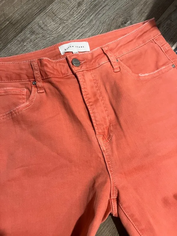 Risen pink like wide leg flare jeans size 11/30 - Image 5