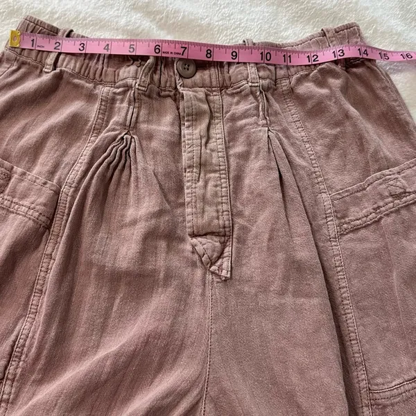 Free People Living in the City Seamed Pink Relaxed Pants - Image 3