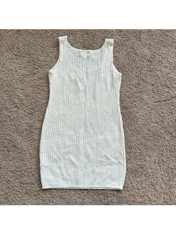 Superdown Talulah White swimsuit Cover up Knit Mini size M - Image 5
