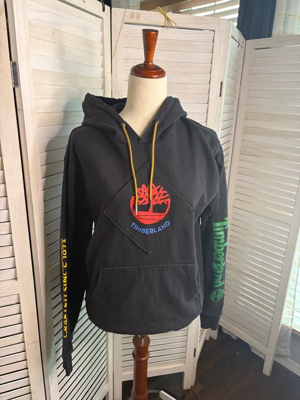 Timberland Hoodie Women’s Vintage Size M - Image 2