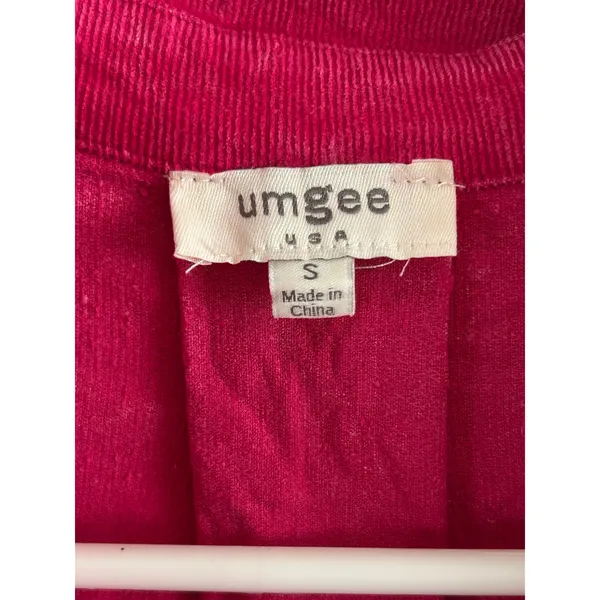 Umgee USA pink corduroy long sleeve dress feminine - Image 4