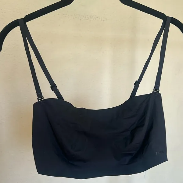 SKIMS NAKED BANDEAU‎ BRA IN ONYX NWT strapless size XXS - Image 5