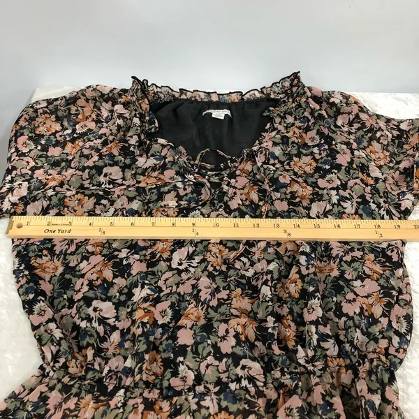 American Eagle medium peasant floral cottage core blouse - Image 13