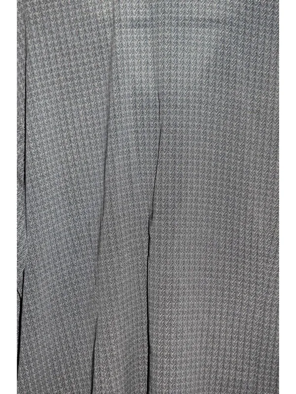 Worthington Stretch Herringbone Chevron Button Up Shirt Gray Black Plus Size 3X - Image 4