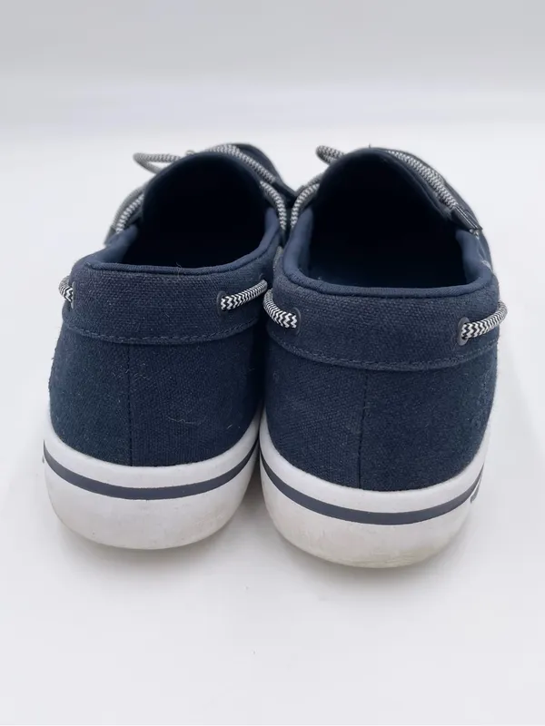 Skechers Women's Arch Fit Uplift Casual Loafers Boat Shoes Size 8 Navy White - Image 8