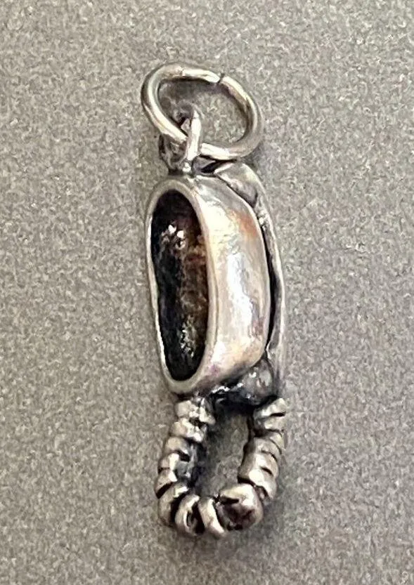 Vintage 925 Sterling Silver Rotary Telephone Charm Pendant - Image 2