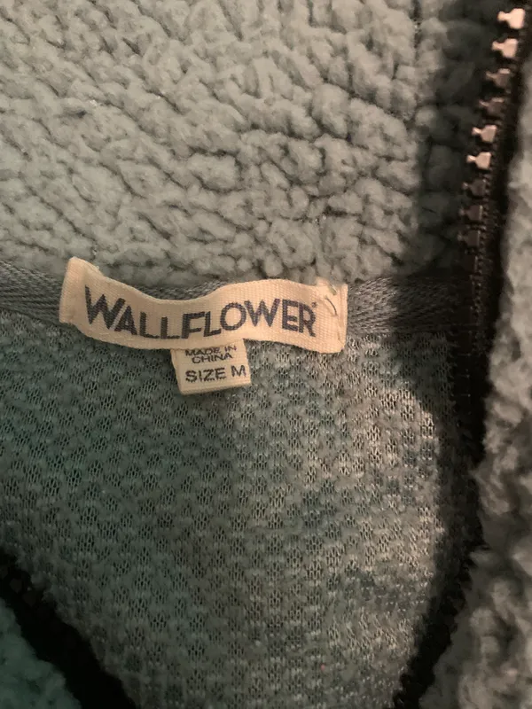Wall Flower Teal Sherpa Jacket - Image 4