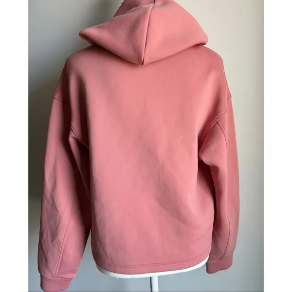 Uniqlo Pink Neoprene Bubble Sweatshirt Hoodie Size Small - Image 3
