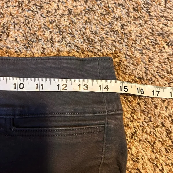 LOFT Women's Gray Skinny Fit Pants High Rise Button‎ Fly Size 4 - Image 4