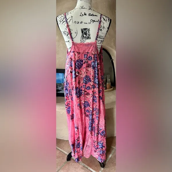 Free People First Date Printed Maxi Slip - Image 8