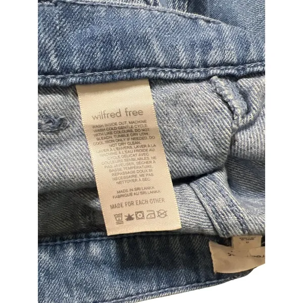 Wilfred Free Denim Jean Shorts Bootie Front Pockets Size 0 - Image 5