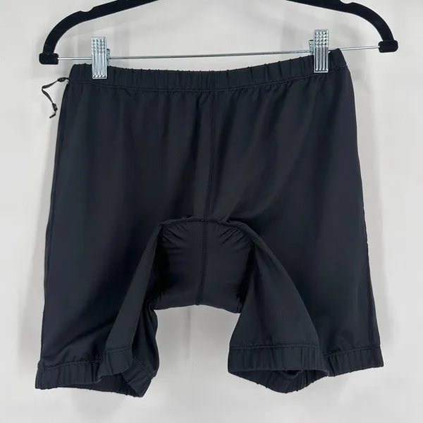 LL Bean Comfort Cycling Capris Pants Removable Shorts Size Medium‎ Black Hiking - Image 16
