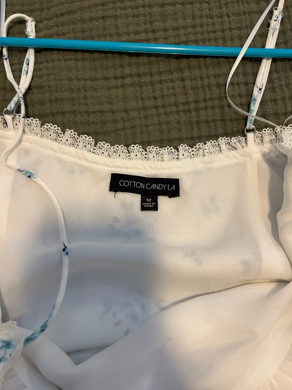 Cotton Candy Cream Floral Cami - Image 3