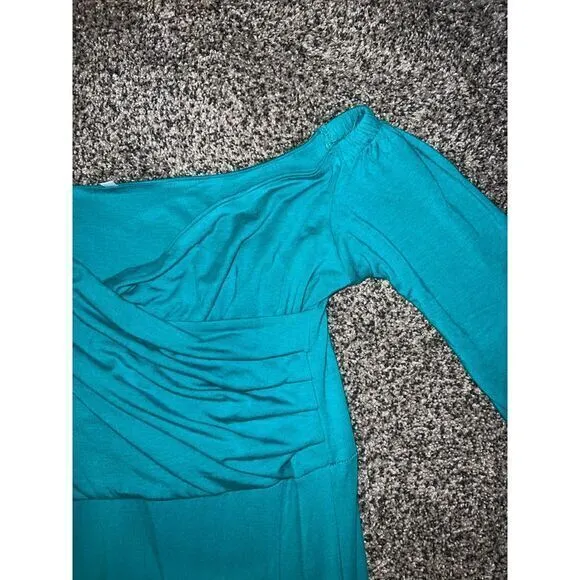 Womens‎ Maternity Off Shoulders Long Sleeve Photography Dress Size Large - Image 4