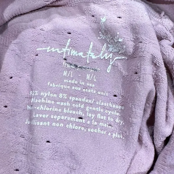 Free People Intimately Clear Mind Pink Bodysuit Women’s Medium/Large - Image 2