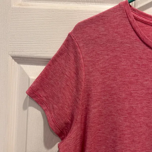 Patagonia Womens Glorya Active Dress Size L Pink Heathered Ruched‎ Athleisure - Image 3