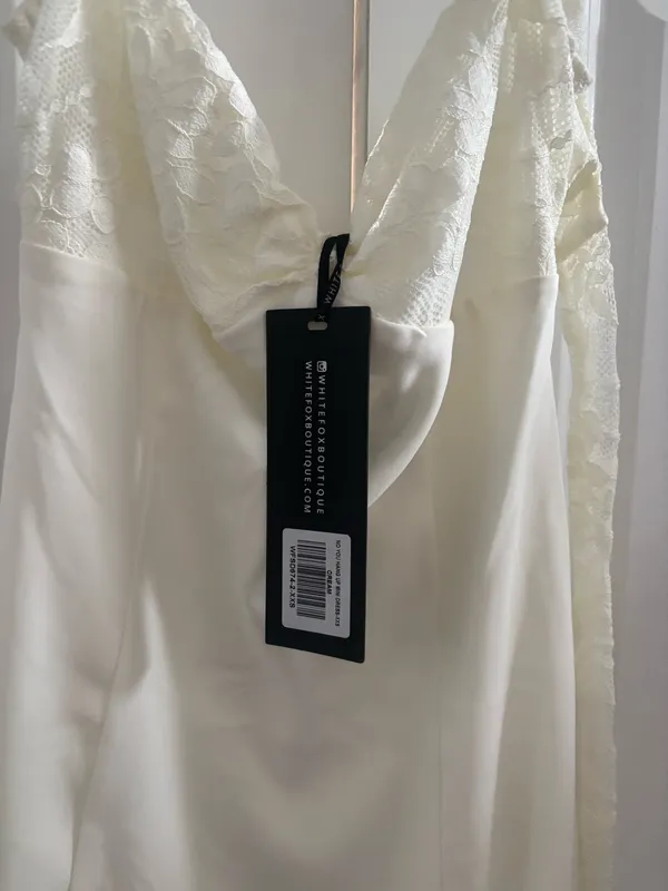 White Fox You Boutique No Hang Up Mini Dress White S - Image 3