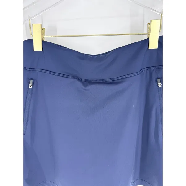 Levelwear Wayzata Country Club Navy Blue Golf Skort Womens Large‎ Zip Pockets - Image 2