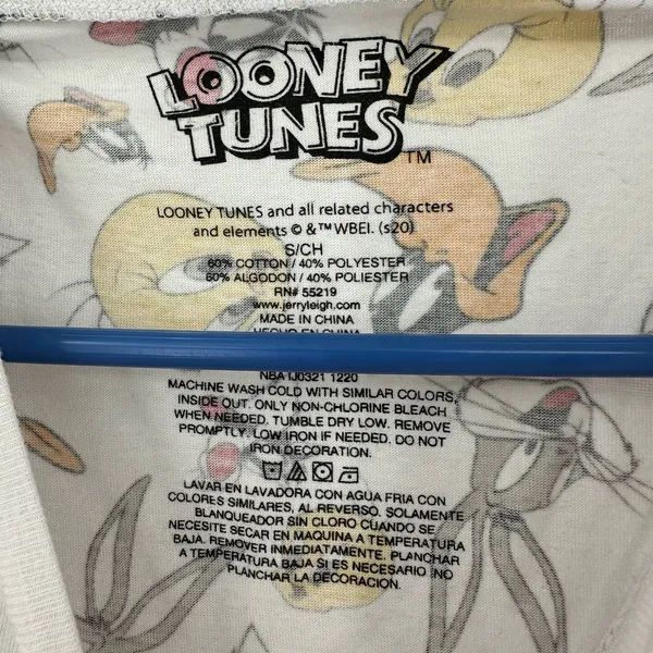 Looney Tunes size small short sleeve graphic‎ all over print t-shirt cartoons - Image 3