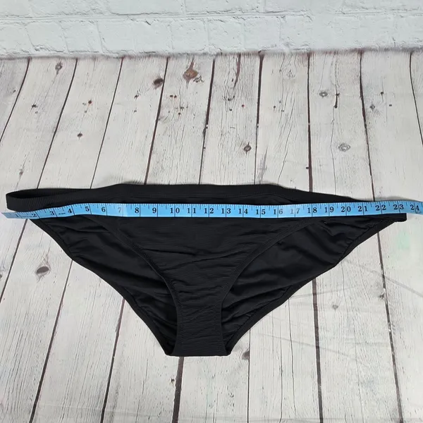 J. Crew Ribbed-trim hipster full-coverage‎ bikini bottom Black 3X NWT - Image 8