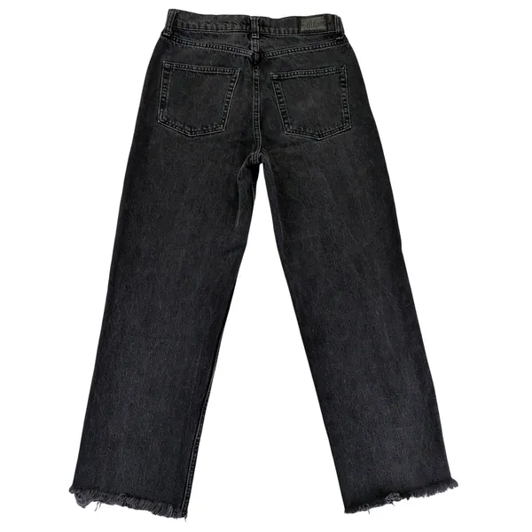 BDG Urban Outfitters Pax High Rise‎ Straight Jeans Washed Black Raw Hem W28 L32 - Image 2